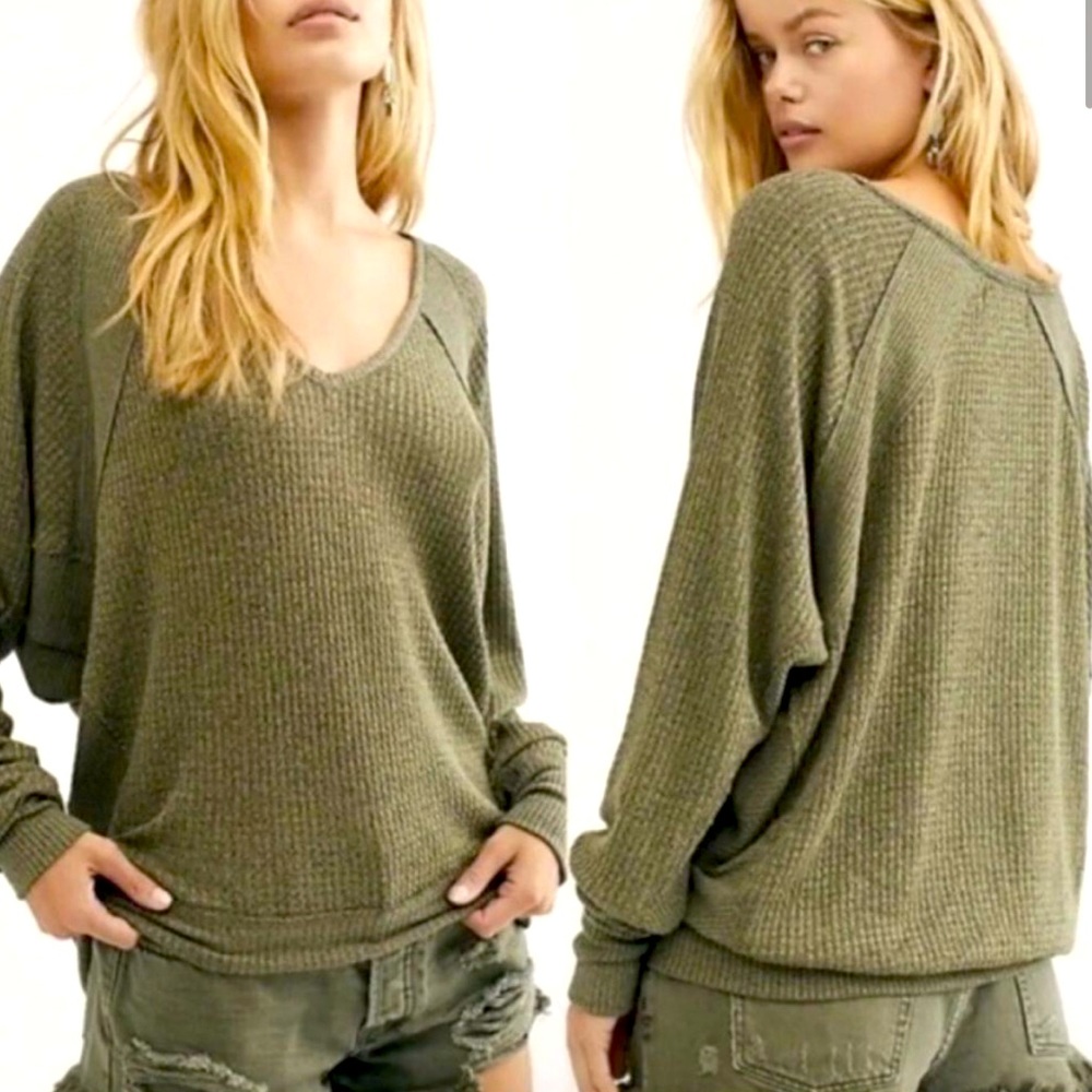 Free People Santa Clara ferngully thermal top